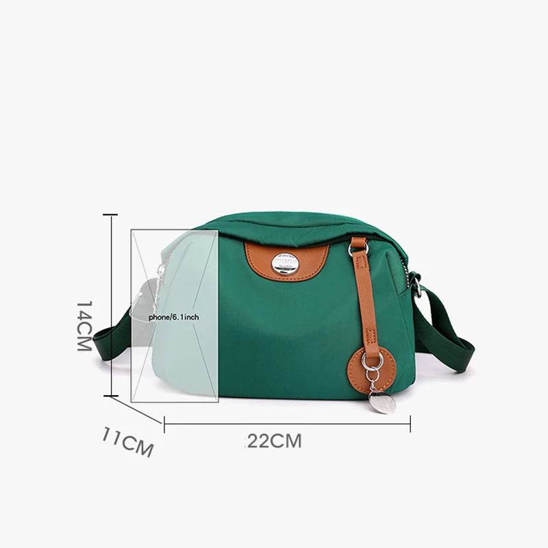 Bolso cruzado impermeable de nailon - Kamivashop