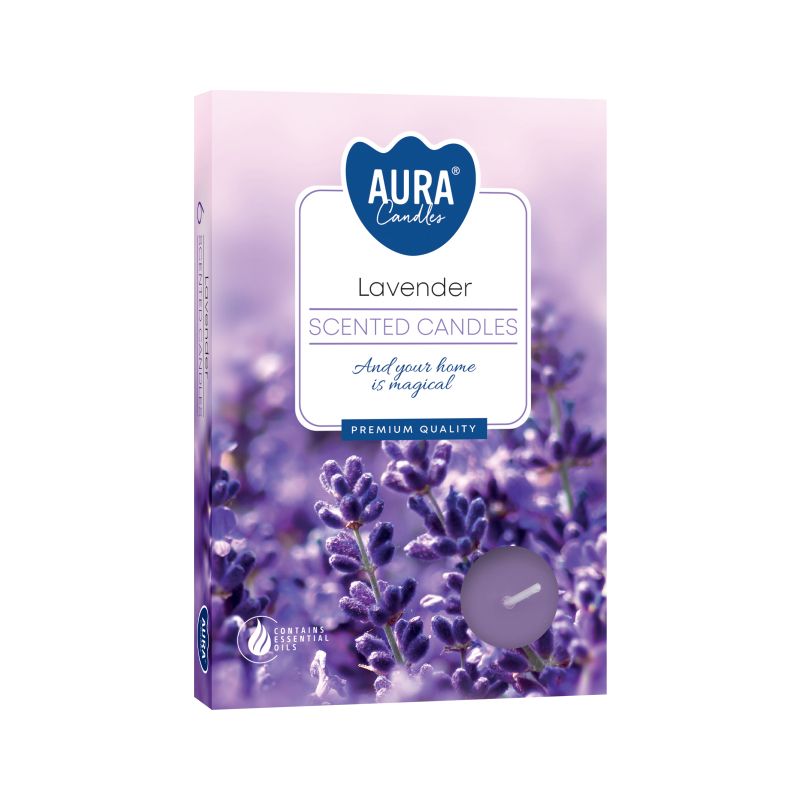 6er Set Duftteelichter – Lavendel