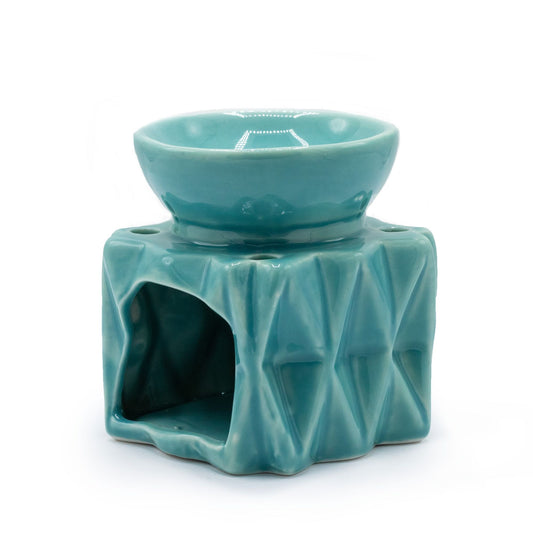 Geometrischer Ölbrenner – Blau