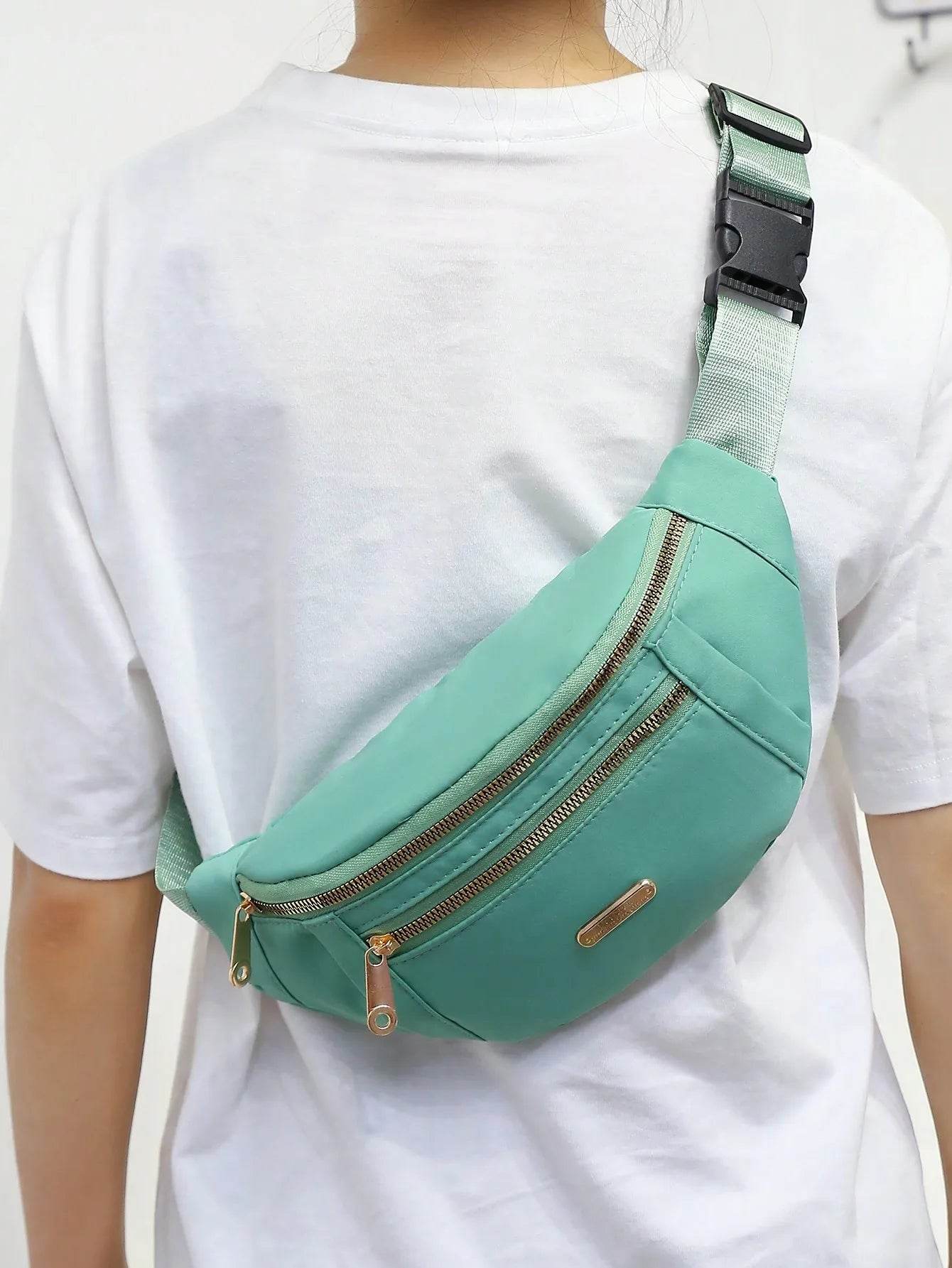 Bolso bandolera cruzada color solido - Kamivashop