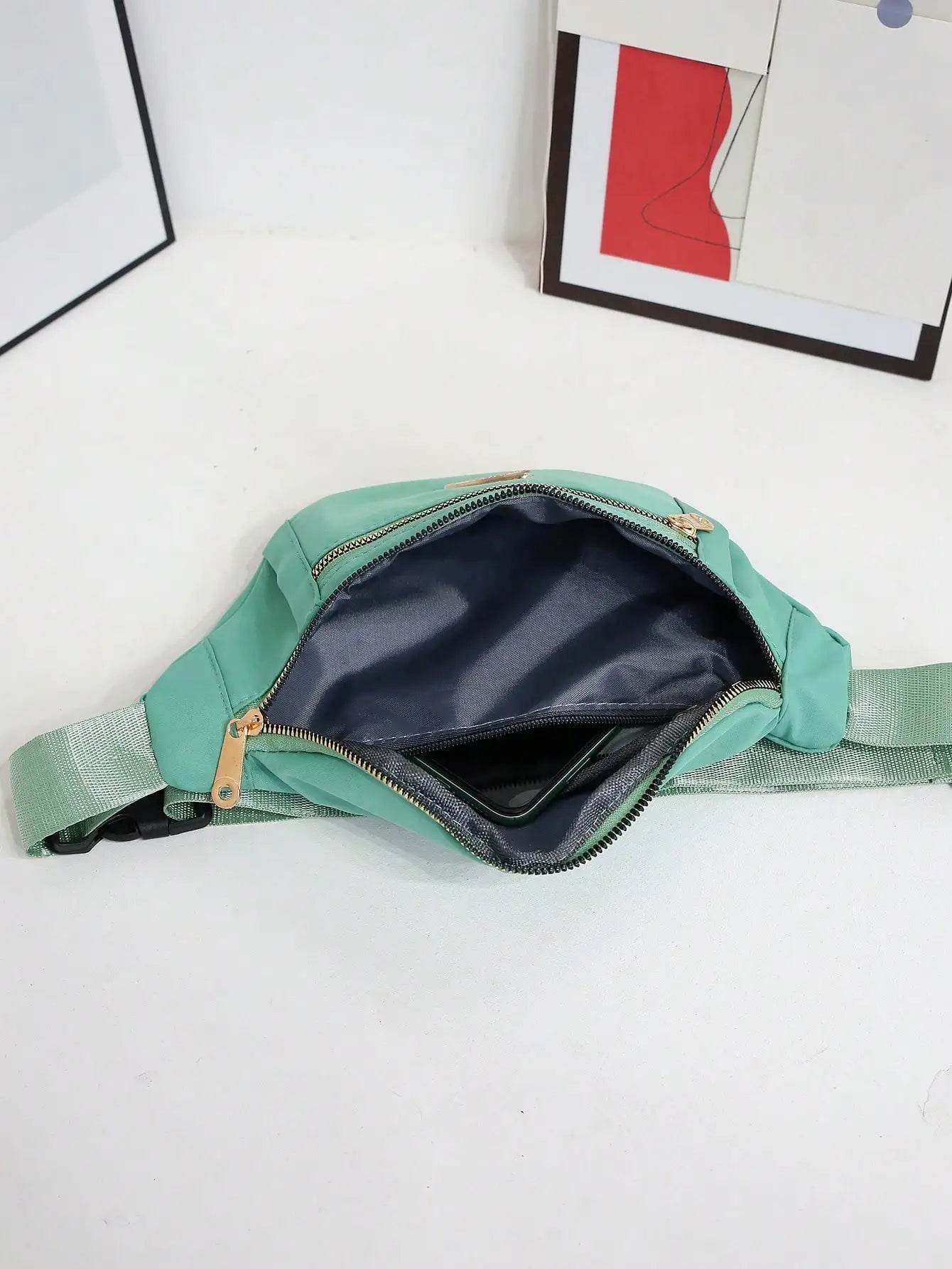 Bolso bandolera cruzada color solido - Kamivashop