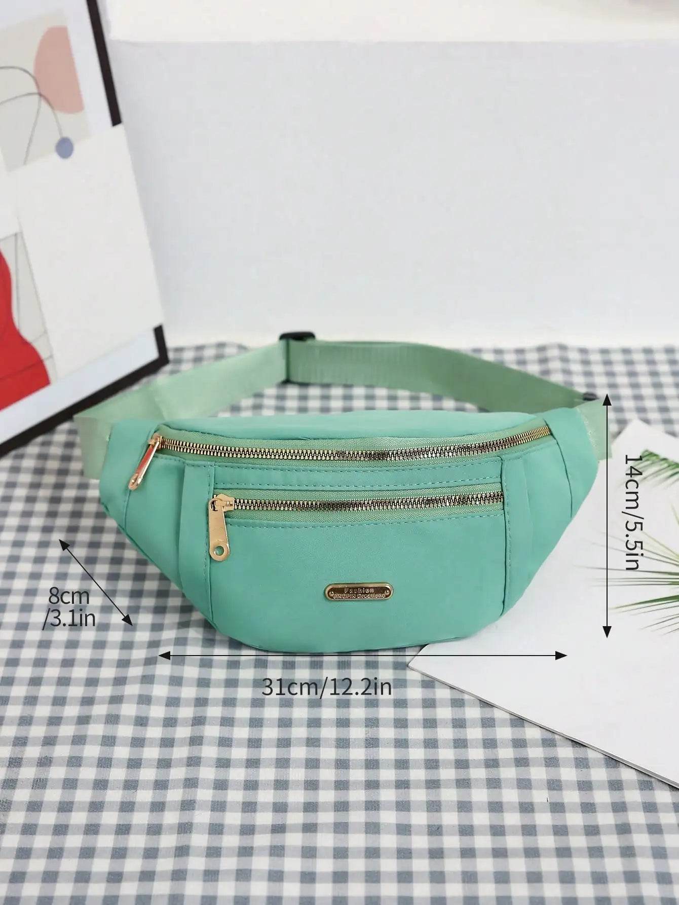 Bolso bandolera cruzada color solido - Kamivashop