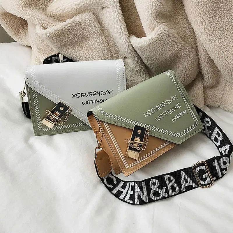 Bolso cuadrado con correa ancha - Kamivashop