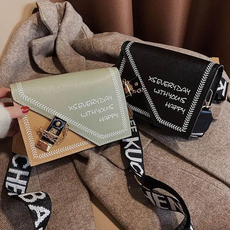 Bolso cuadrado con correa ancha - Kamivashop