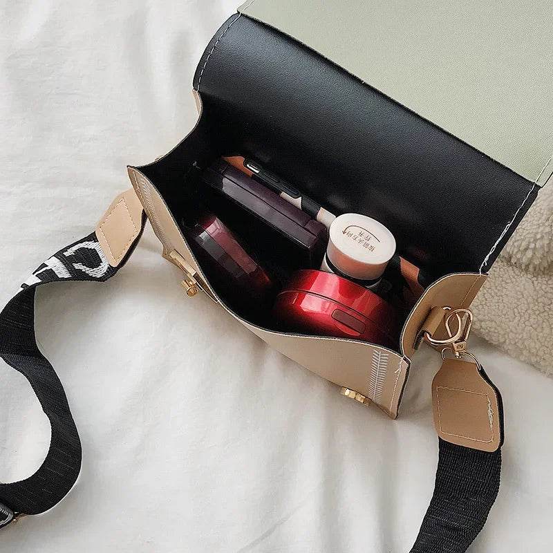 Bolso cuadrado con correa ancha - Kamivashop