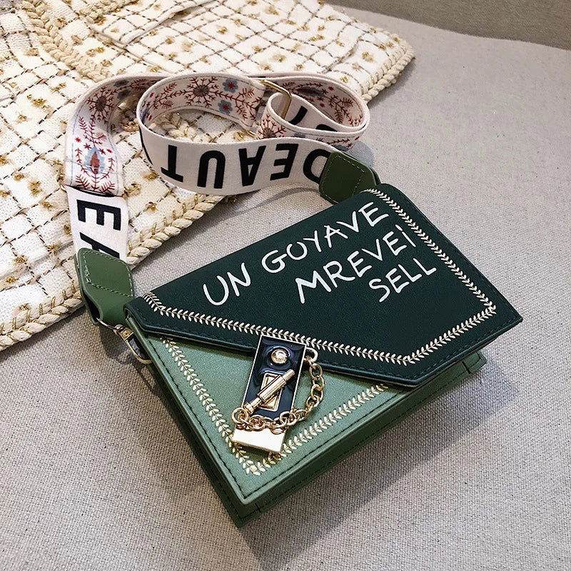 Bolso cuadrado con correa ancha - Kamivashop