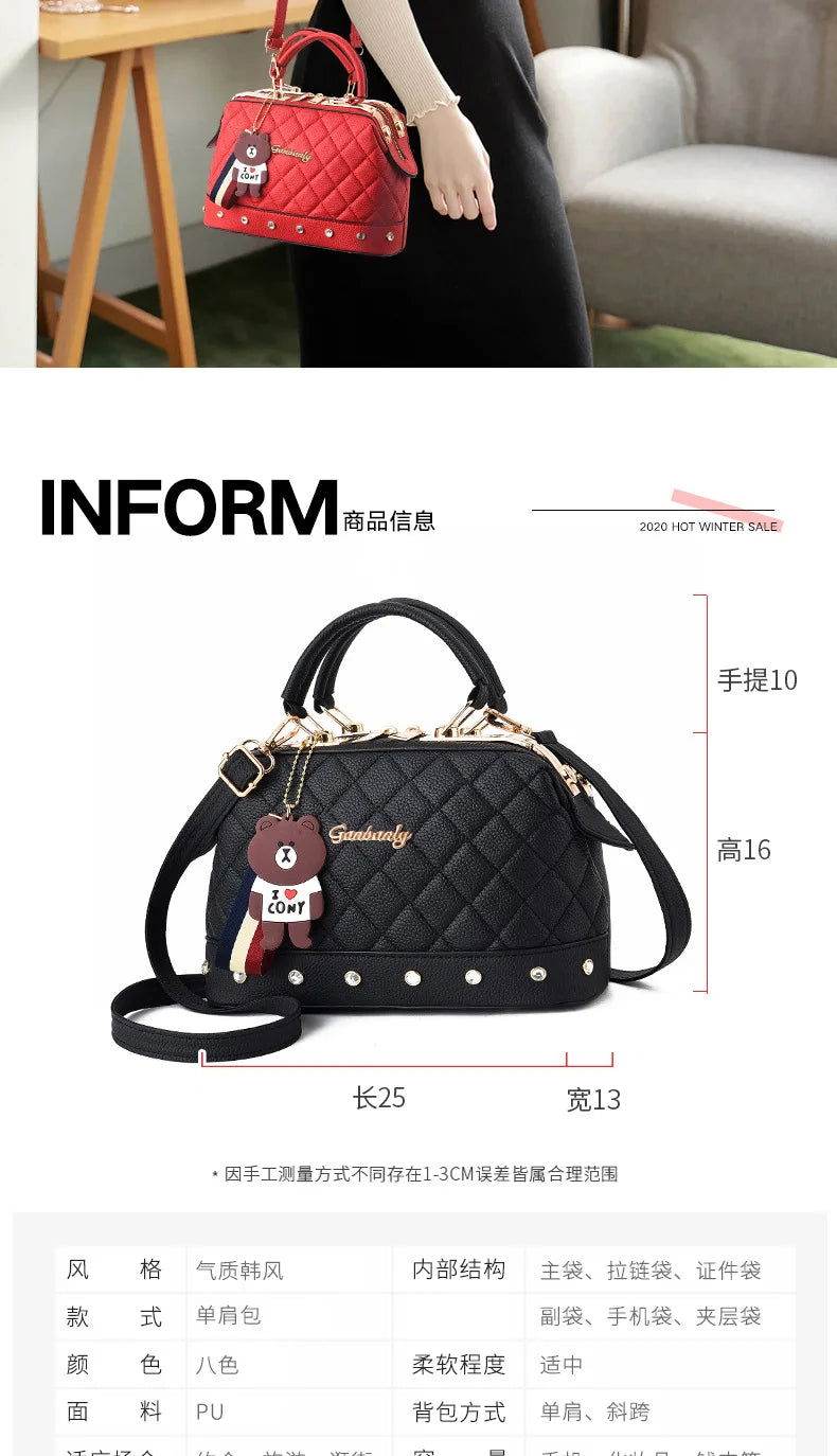 Bolso cuadrado con osito - Kamivashop