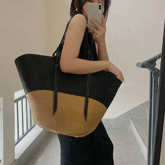 Bolso grande de mimbre - Kamivashop