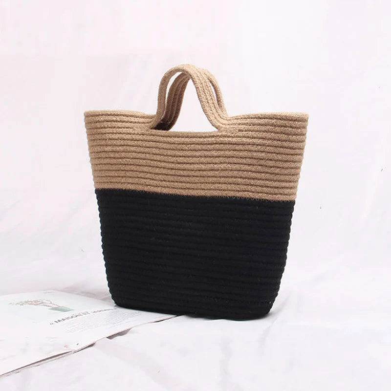Bolso mimbre doble color - Kamivashop