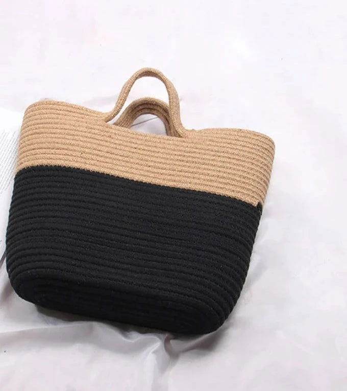 Bolso mimbre doble color - Kamivashop
