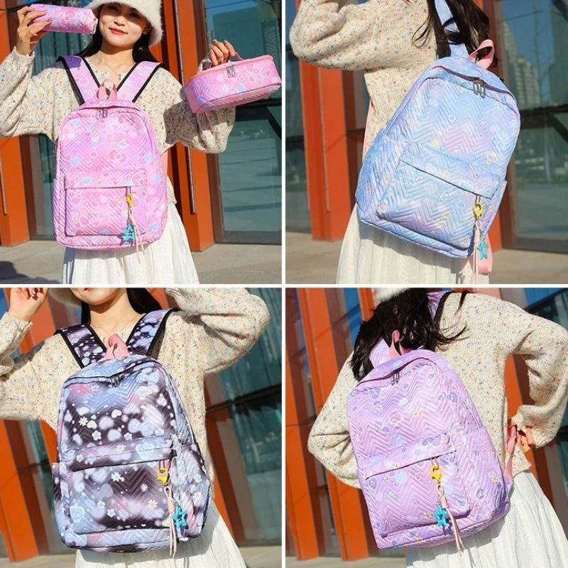 Conjunto de mochila floral - Kamivashop