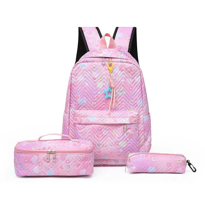 Conjunto de mochila floral - Kamivashop