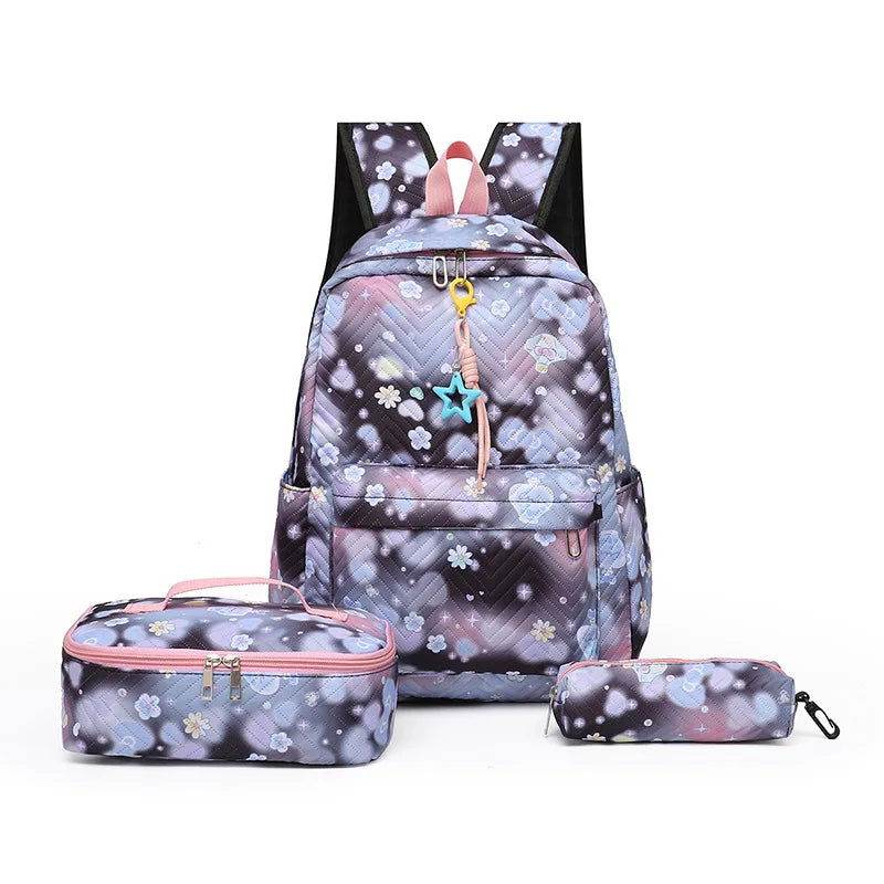 Conjunto de mochila floral - Kamivashop