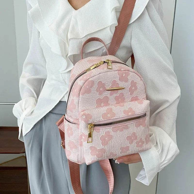 Mochila con estampado de flores - Kamivashop