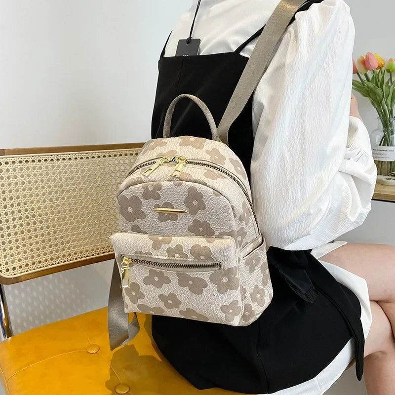 Mochila con estampado de flores - Kamivashop