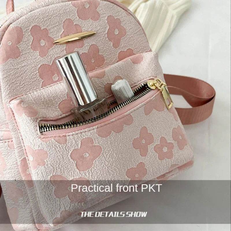 Mochila con estampado de flores - Kamivashop