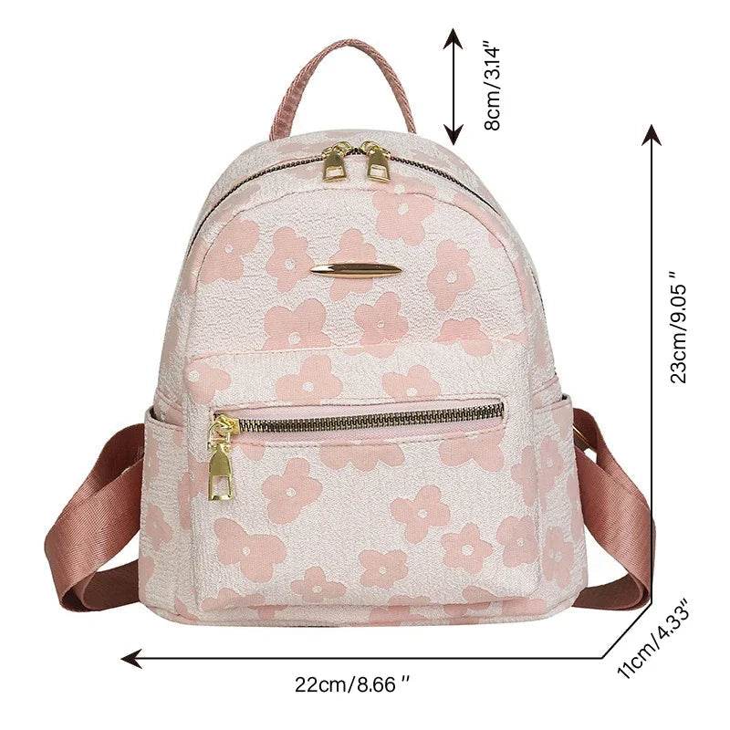 Mochila con estampado de flores - Kamivashop