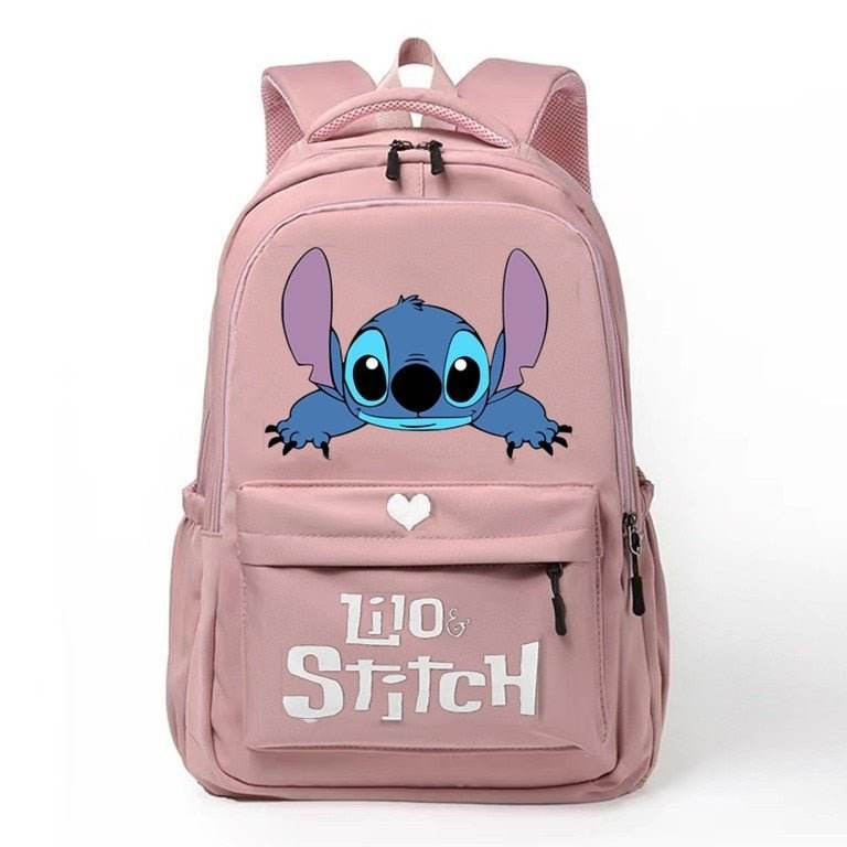 Mochila escolar de Stitch en color solido - Kamivashop