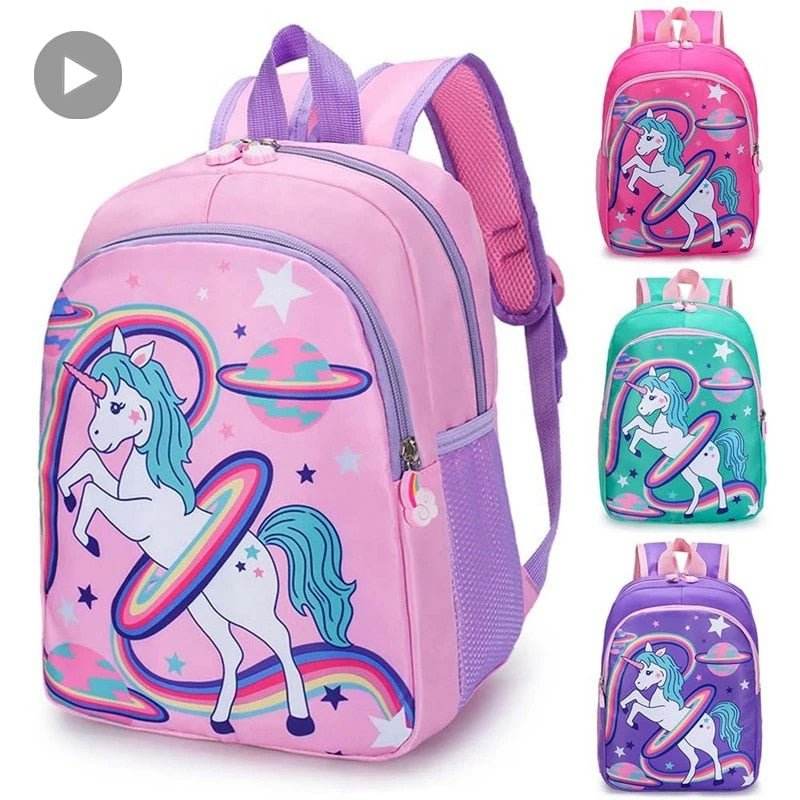 Mochila escolar diseño unicornio - Kamivashop