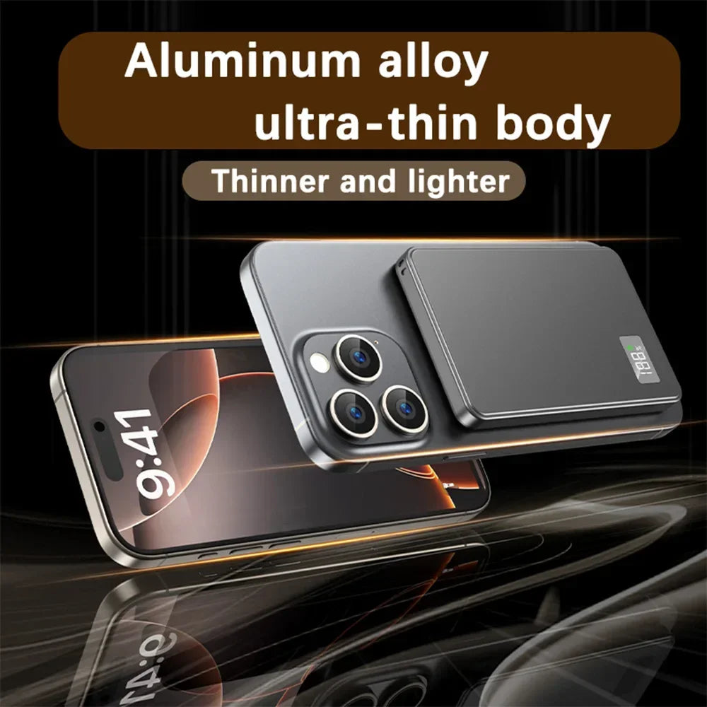 Power Bank Magnético Inalámbrico PD 22.5W – Carga Rápida para iPhone y Samsung