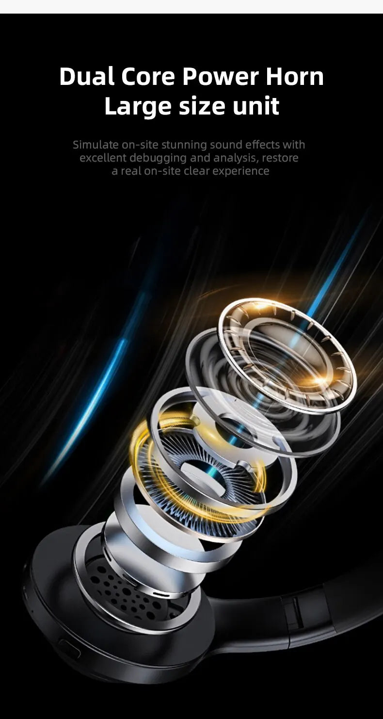 Auriculares Bluetooth P47 5.0 Plegables con Cancelación de Ruido