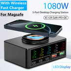 Cargador GaN USB-C 1080W con PD 3.0 y PPS – Estación de Carga Rápida para Portátil y Móvil