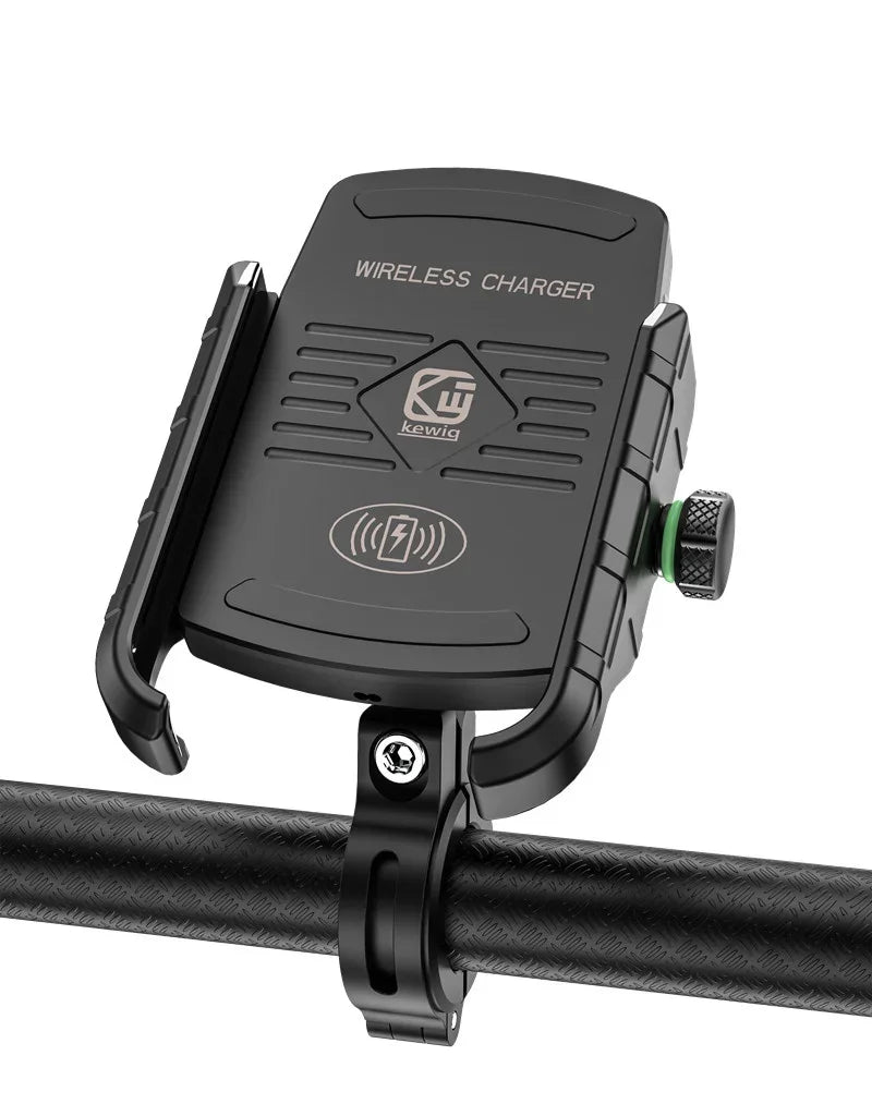 Soporte de Móvil para Moto con Carga Inalámbrica Rápida y USB