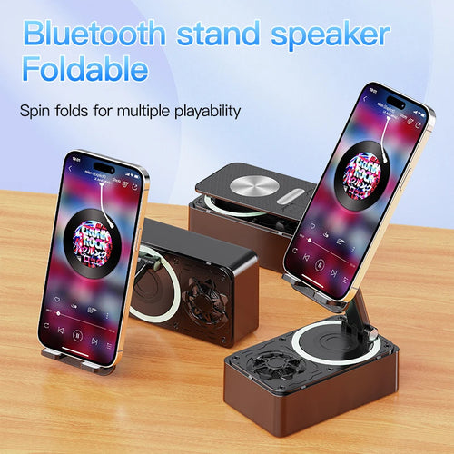 Altavoz Bluetooth 3 en 1 con Soporte para Móvil y Power Bank
