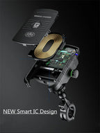 Soporte de Móvil para Moto con Carga Inalámbrica Rápida y USB