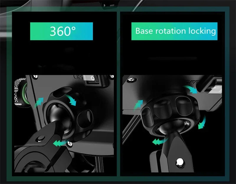 Soporte de Móvil para Moto con Carga Inalámbrica Rápida y USB