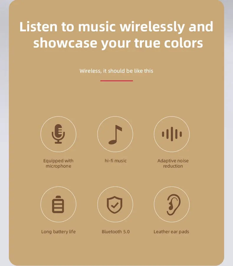 Auriculares Bluetooth P47 5.0 Plegables con Cancelación de Ruido