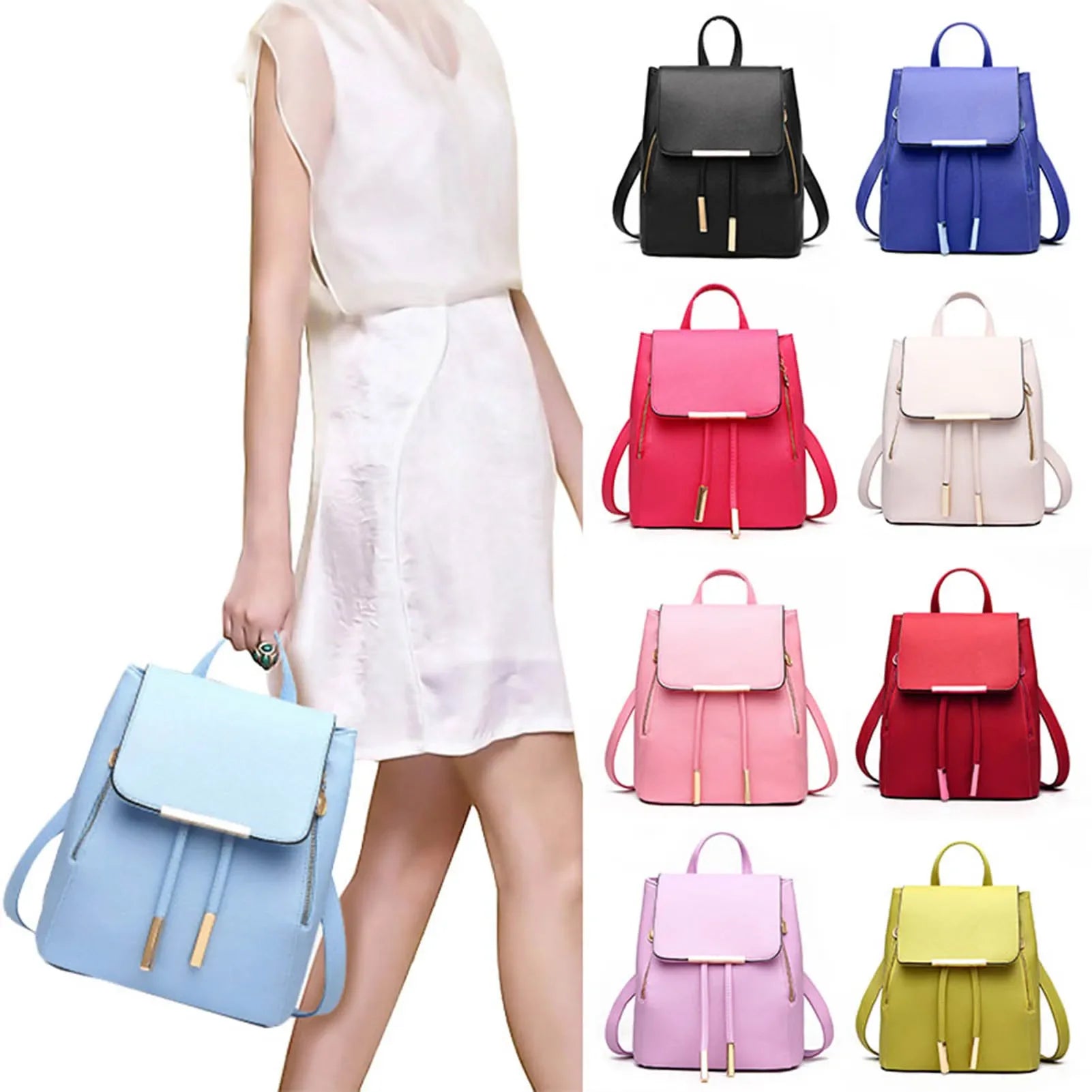 Mochila pequeña color solido kamivashop