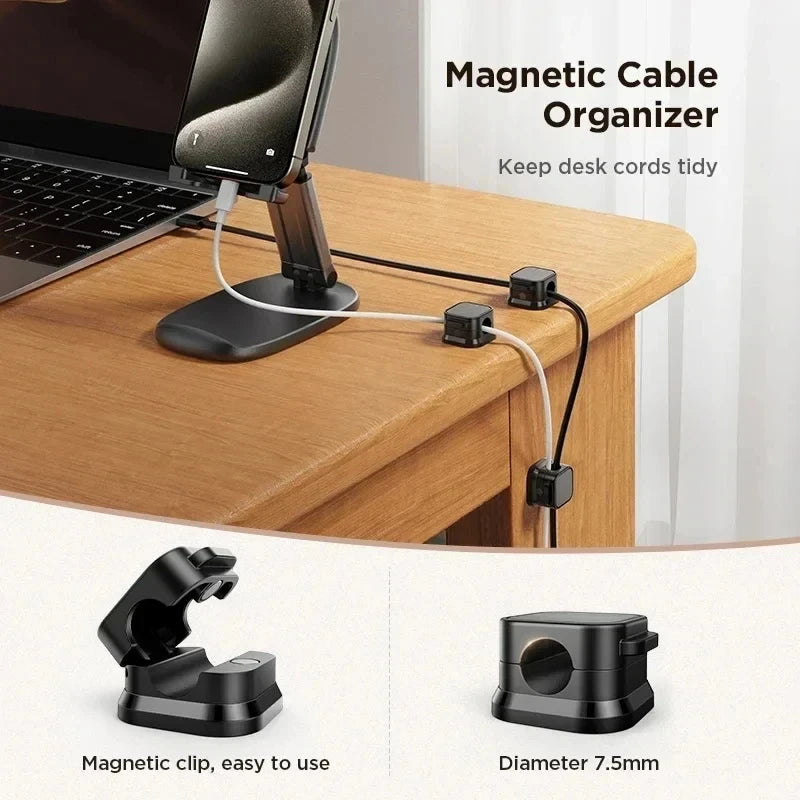 Organizador Magnético de Cables Adhesivo
