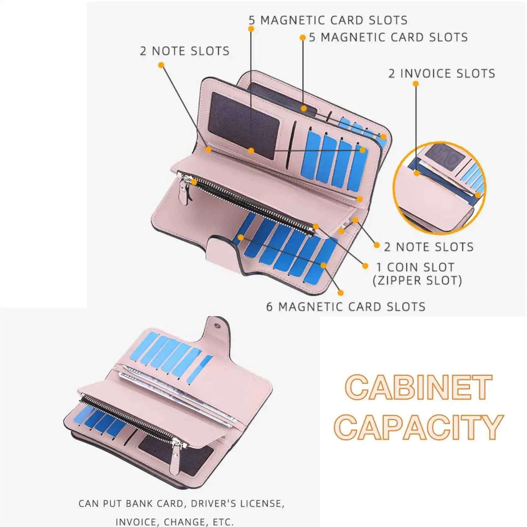 Cartera larga para mujer