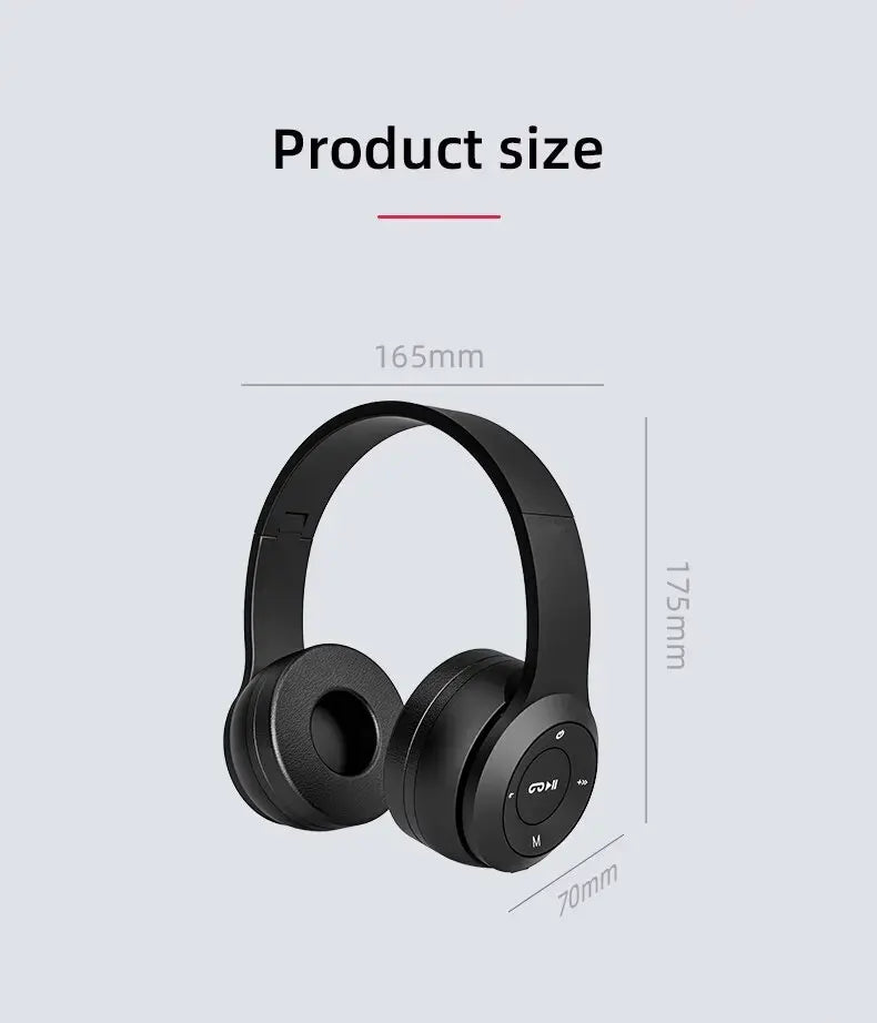 Auriculares Bluetooth P47 5.0 Plegables con Cancelación de Ruido