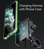 Soporte de Móvil para Moto con Carga Inalámbrica Rápida y USB