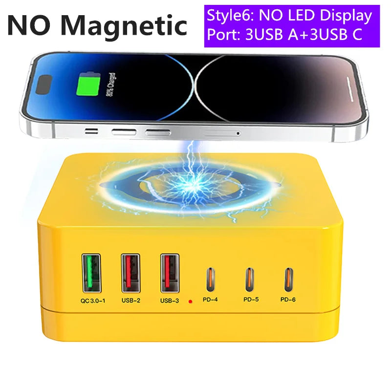 Cargador GaN USB-C 1080W con PD 3.0 y PPS – Estación de Carga Rápida para Portátil y Móvil