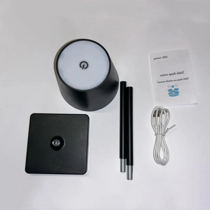 Lámpara de Mesa LED Recargable Táctil con Luz Regulable