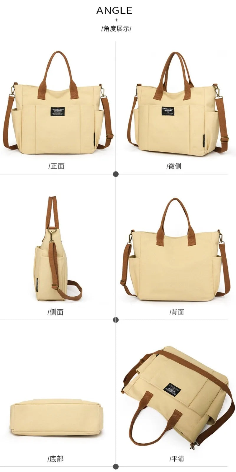 Bolso de lona cruzado - Kamivashop