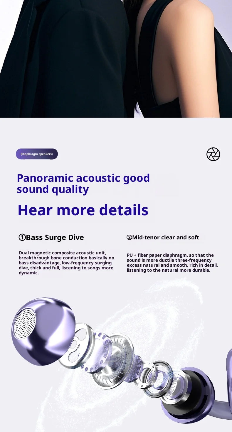 Auriculares Bluetooth Sony OWS con Clip para Deportes y Gaming