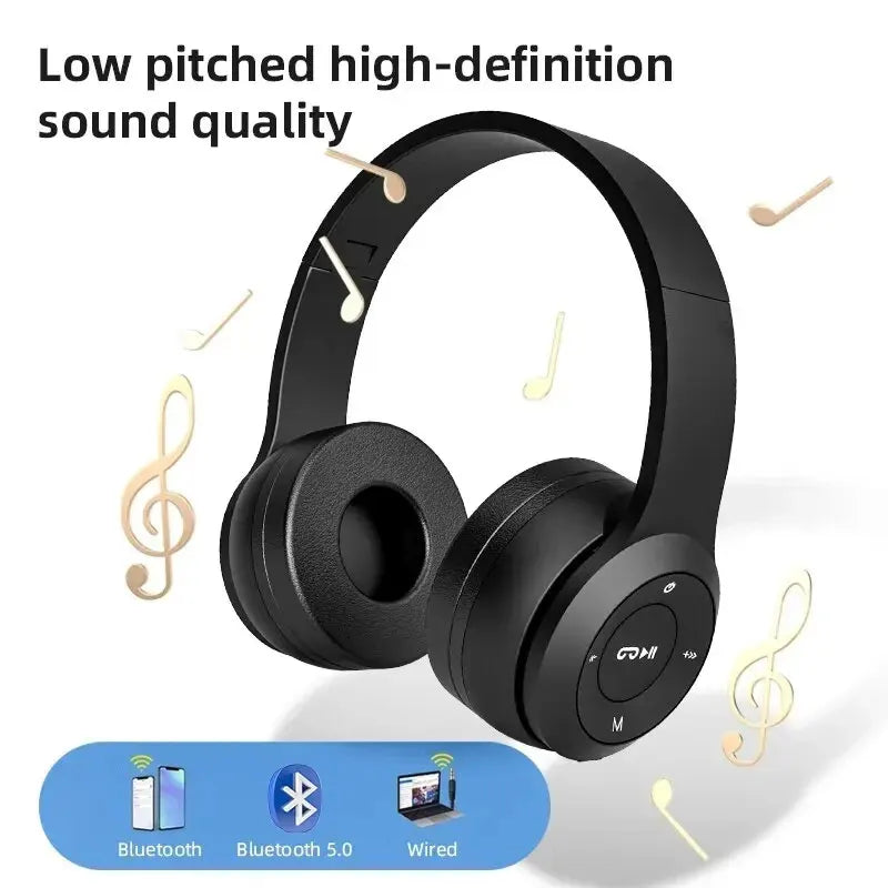 Auriculares Bluetooth P47 5.0 Plegables con Cancelación de Ruido