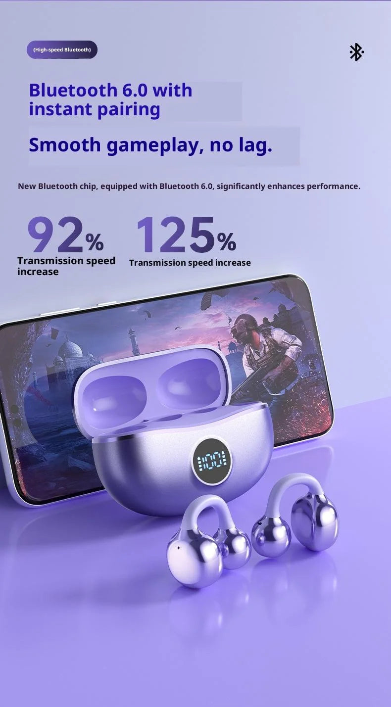 Auriculares Bluetooth Sony OWS con Clip para Deportes y Gaming