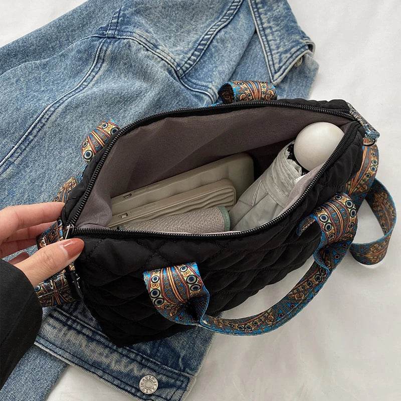 Bolso acolchado de nailon - Kamivashop