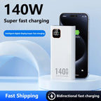Power Bank Portátil 500000mAh con Carga Súper Rápida 140W – Batería Externa para iPhone, Samsung, Xiaomi y Huawei