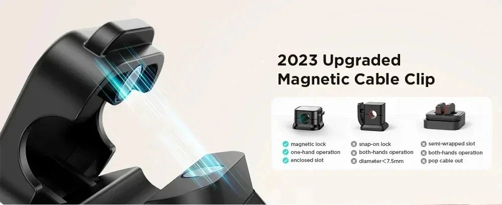 Organizador Magnético de Cables Adhesivo