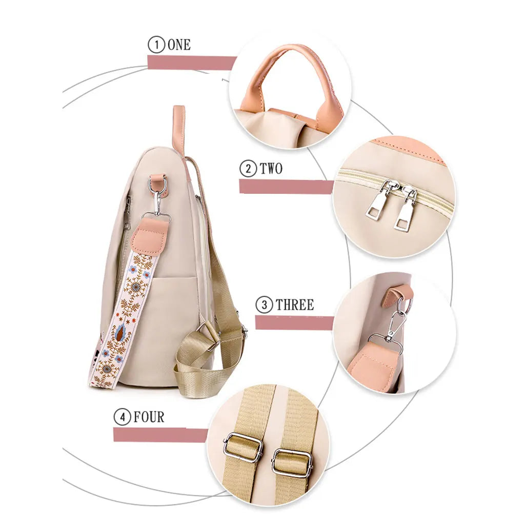 Mochila floral kamivashop