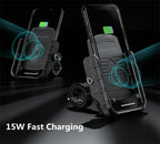 Soporte de Móvil para Moto con Carga Inalámbrica Rápida y USB