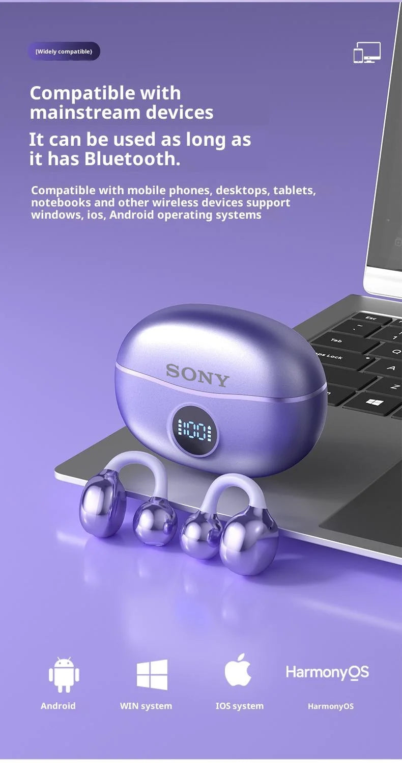 Auriculares Bluetooth Sony OWS con Clip para Deportes y Gaming