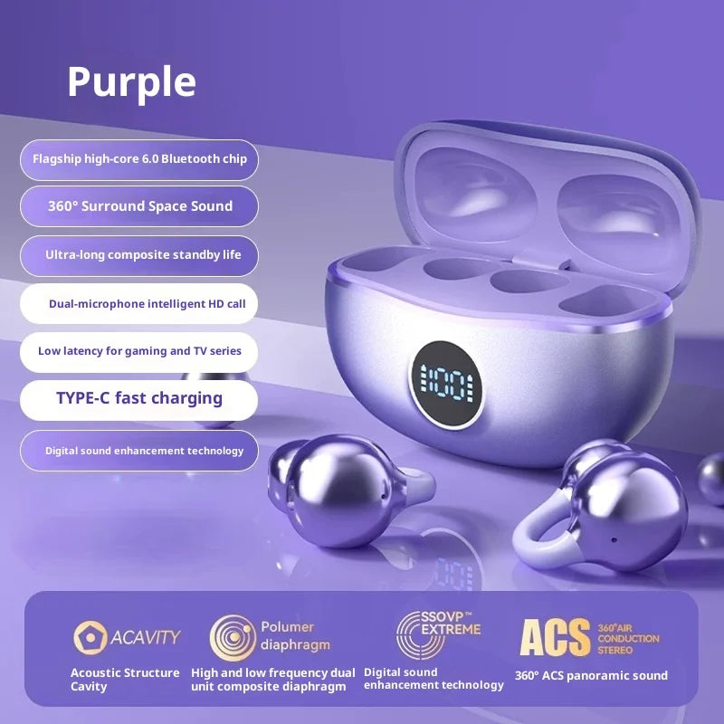 Auriculares Bluetooth Sony OWS con Clip para Deportes y Gaming