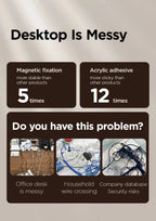 Organizador Magnético de Cables Adhesivo